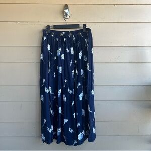 Vintage Floral Maxi Skirt - Size 10 Modest Casual 90s